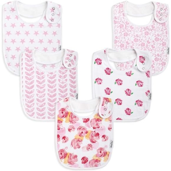 Organic Cotton Toddler Bibs,Extra Large Drooling Bibs,Teething Bibs,Feeding Bibs - Picture 1 of 6